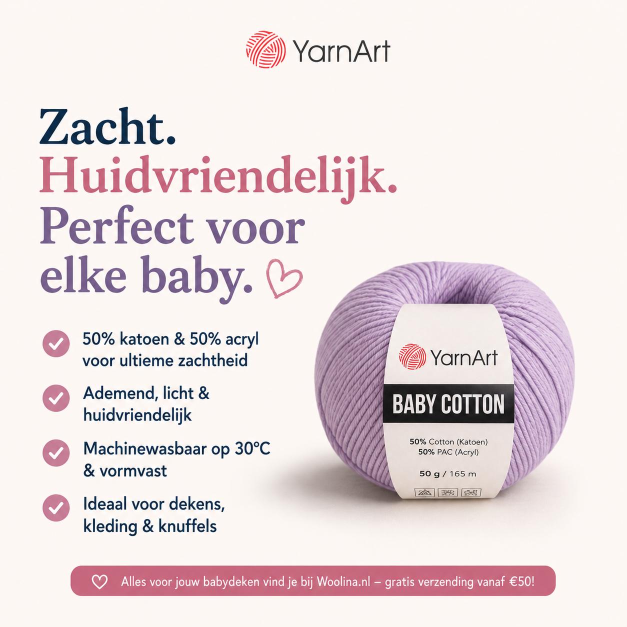 Babydeken haken met YarnArt Baby Cotton: zo pak je het aan