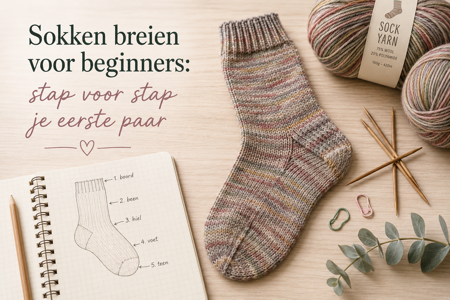 Sokken breien voor beginners: stap voor stap je eerste paar