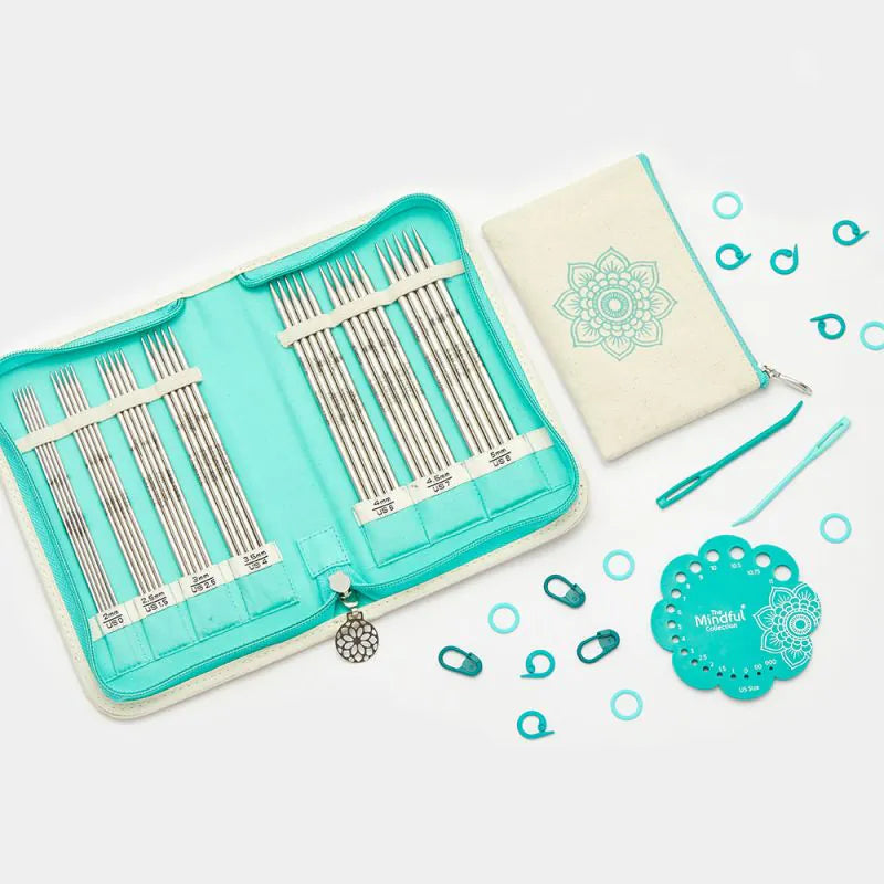 KnitPro Mindful Sokkennaald Set GRATEFUL 15cm voor sokken breien - Woolina.nl