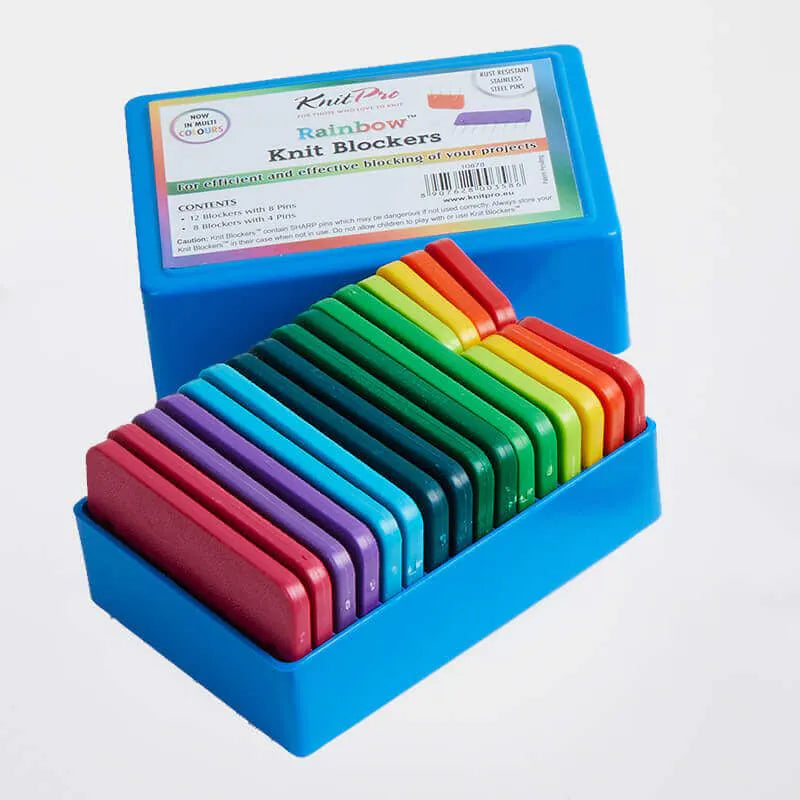 KnitPro Rainbow KnitBlockers 20 stuks blokstekers - Woolina.nl