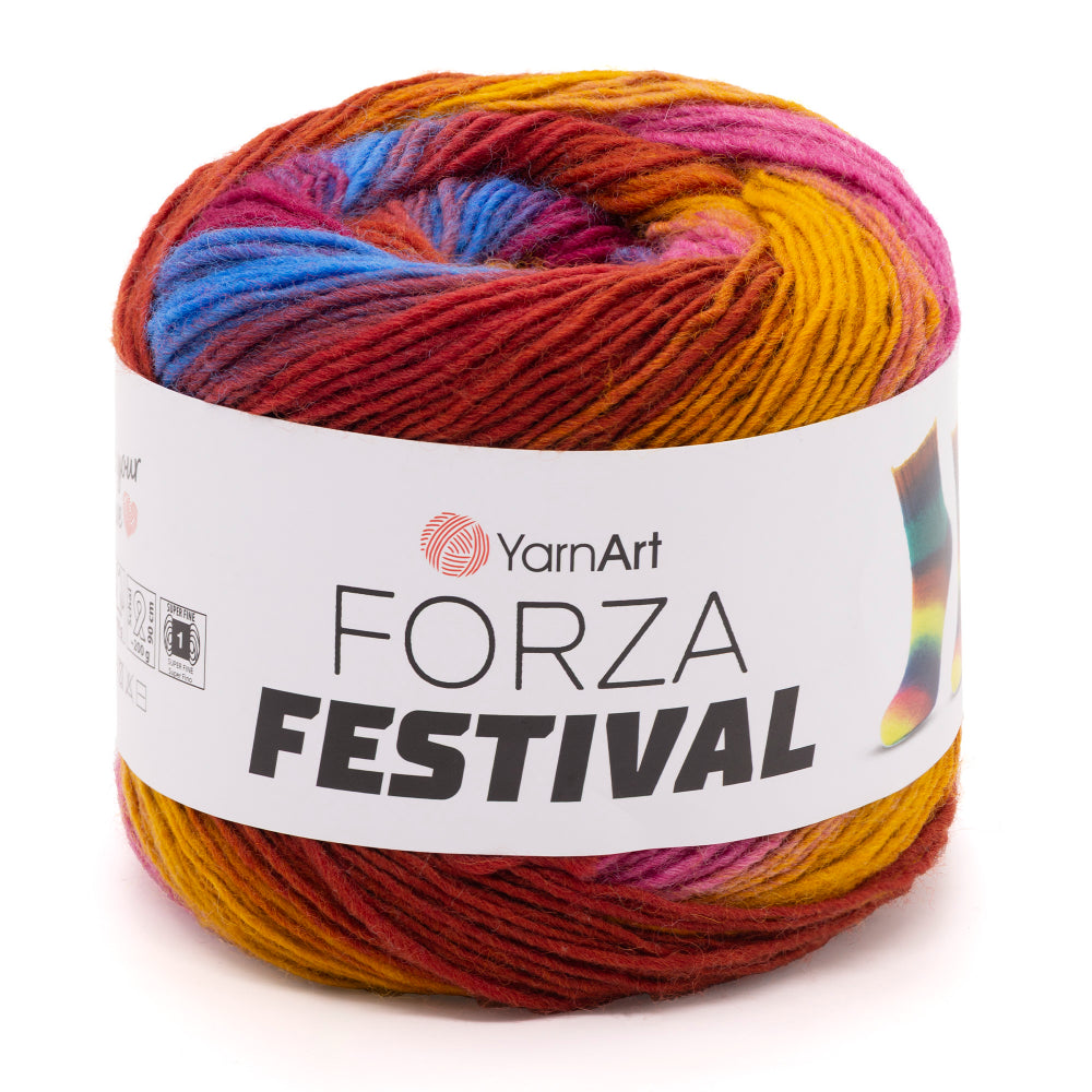 Mosterd-Rood-Wijnrood-Blauw-Roze (Bohemien Oogst)
