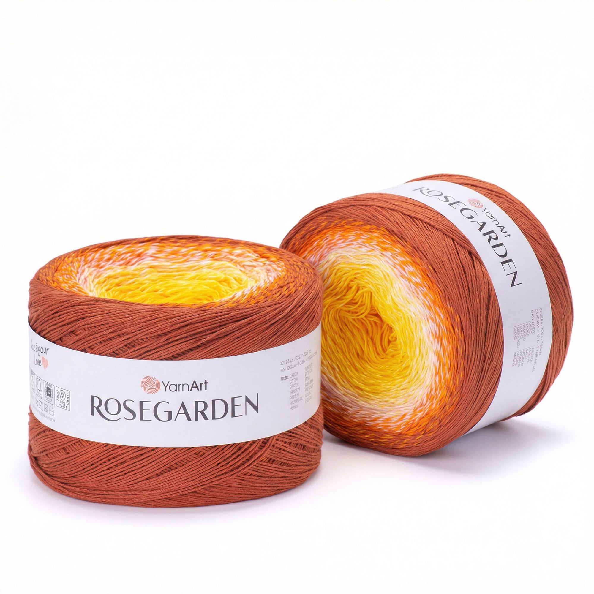 Roestbruin-Oranje-Geel (Zonsondergang)