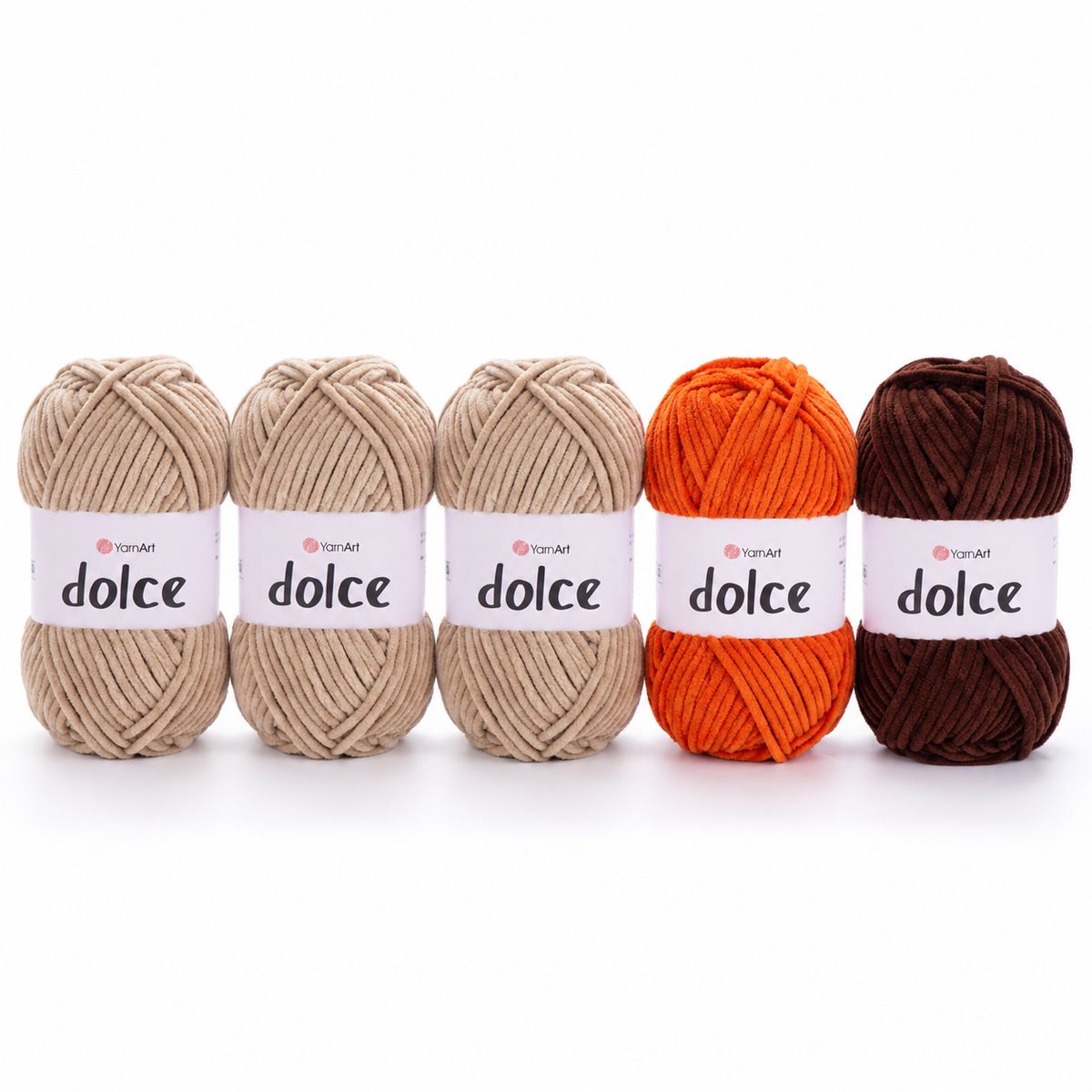 YarnArt Dolce Kleurenpakket Warme tinten - 5 bollen